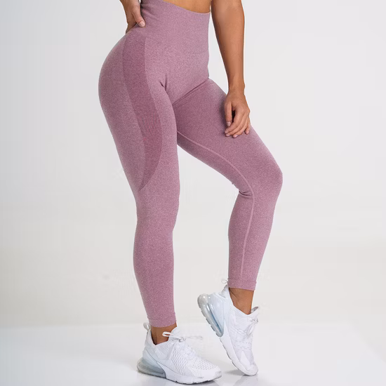 Usine en gros croissant pantalons de sport sans couture collants vêtements de sport tenue de sport vêtements de sport vêtements Leggings de Yoga