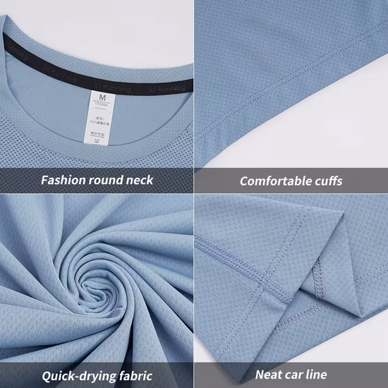 Logo personnalisé t-shirt blanc hommes tenue de sport respirant Polyester chemises de sport hommes t-shirt athlétique